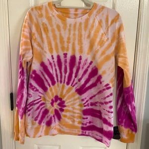 Tie dye crew neck